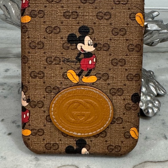 Gucci Mickey Mouse Brown Phone Case - Picture 2 of 6